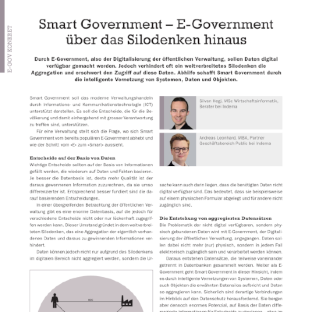 Smart Government - L'e-gouvernement au-delà de la pensée en silo