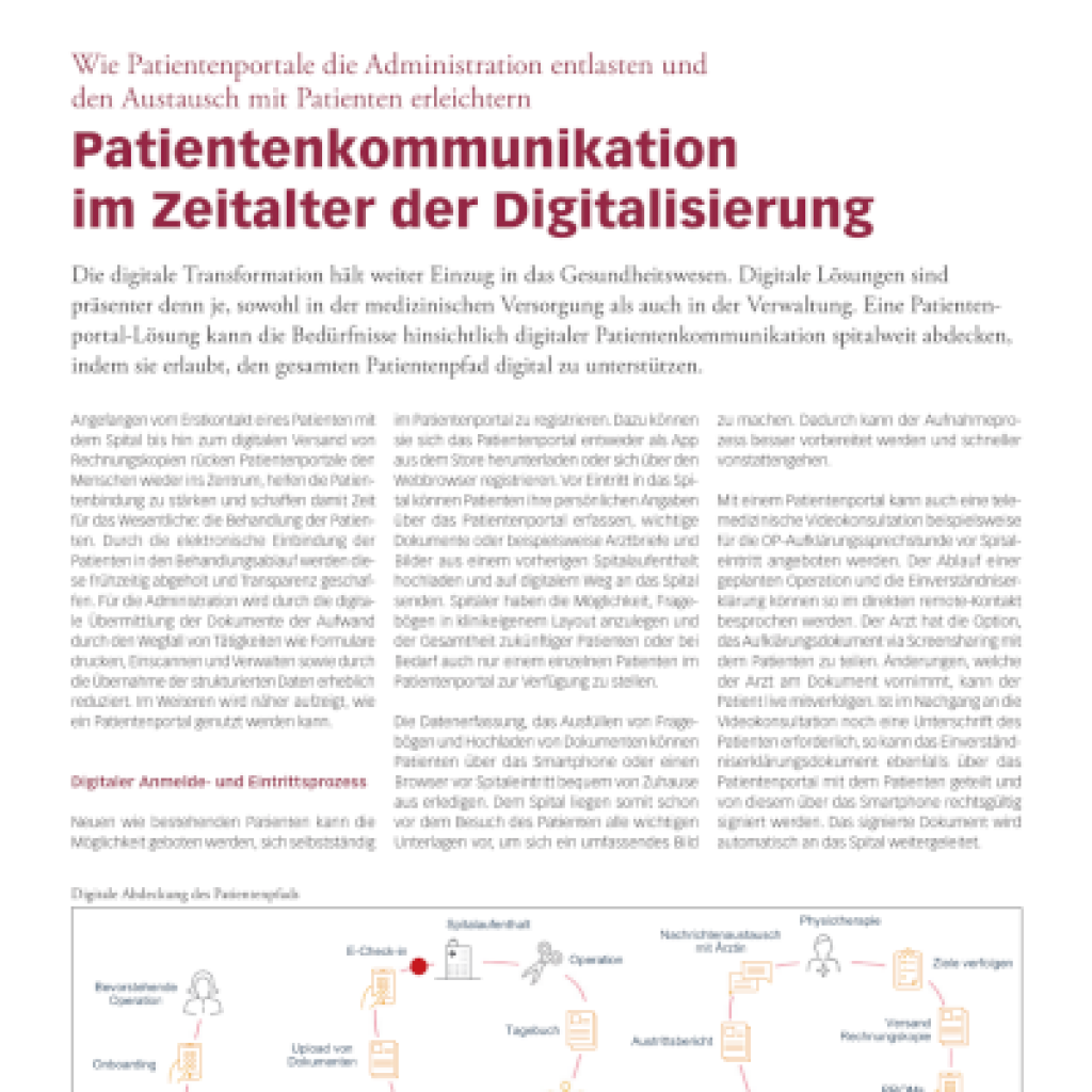 Patientenkommunikation im Zeitalter der Digitalisierung